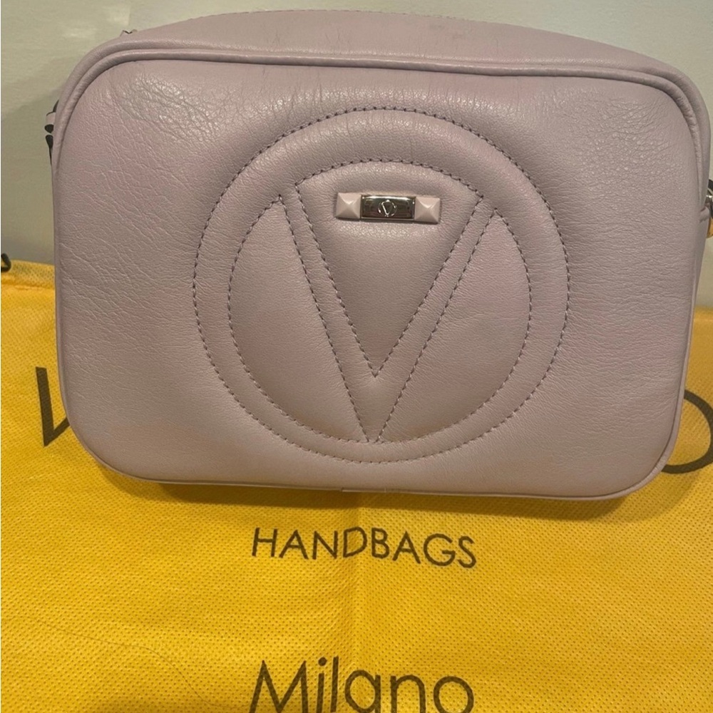Valentino Lavender Leather Crossbody Bag